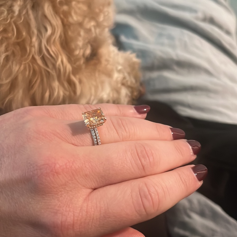 Champagne Engagement Ring✨- Size 7